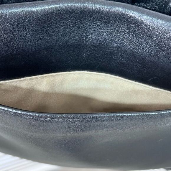 Brahmin Vintage Black Leather Crossbody Handbag Purse - Picture 6 of 14